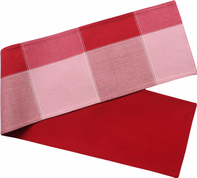 AIRWILL Red 152 cm Reversible Table Runner(Cotton)