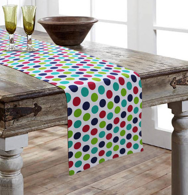 AIRWILL Multicolor 152 cm Reversible Table Runner(Cotton)