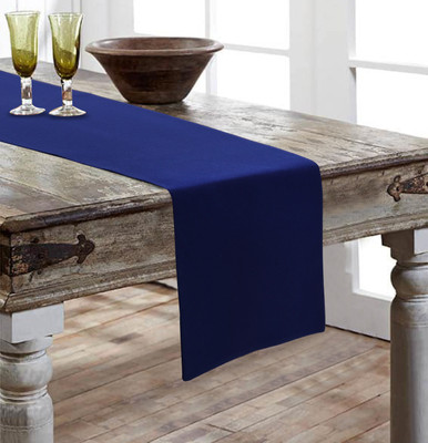 AIRWILL Blue 152 cm Reversible Table Runner(Cotton)