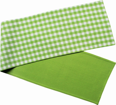 AIRWILL Green 152 cm Reversible Table Runner(Cotton)
