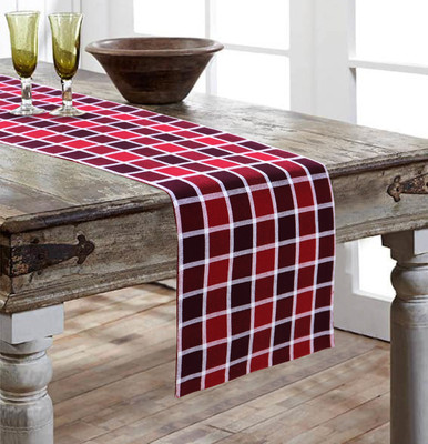 AIRWILL Red 152 cm Reversible Table Runner(Cotton)