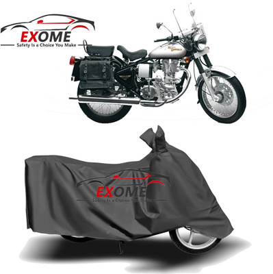 APNEK Two Wheeler Cover for Royal Enfield(Machismo 500, Grey)