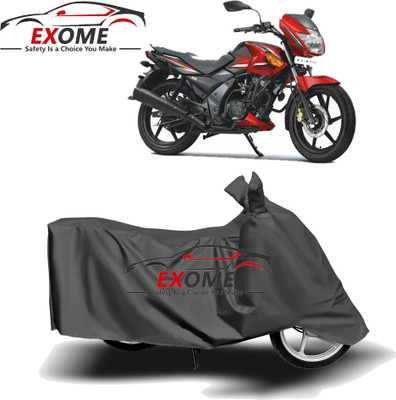 APNEK Two Wheeler Cover for TVS(Flame SR125, Grey)