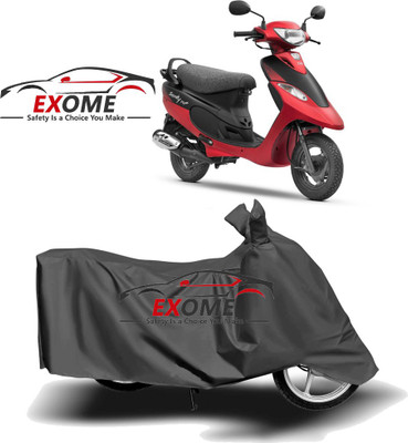 ENTIRELY ELITE Two Wheeler Cover for TVS(Scooty Pep+, Grey)