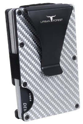 URBAN FOREST Men & Women Casual Silver, Black Aluminium Card Holder(6 Card Slots)