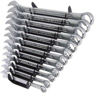 Getsocio HGCM19M1 with 5Pc Metal/Tile/Wood Cutting/Grinding/Flap Disk Wheel DOUBLE-SIDED COMBINATION WRENCH & SPANNER HAND TOOLS SET Double Sided Combination Wrench(Pack of 12)