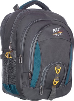 fast travel 45 L Laptop Collage Office Travel Unisex Backpack (Four Partition Large School Bag 7-10 Class) 45 L Laptop Backpack(Grey)