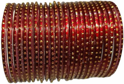 Myska Glass Bangle Set(Pack of 24)