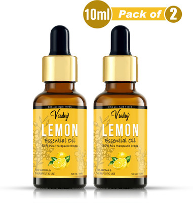vsadey Pure Lemon Oil - 10 ml (Pack of 2)(20 ml)