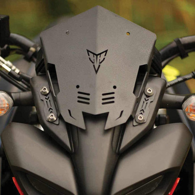 Auto MT MT15 METAL VISOR Windscreen Wind Deflector Short Visor Yamaha MT15 MT-15 Bike Fairing Kit