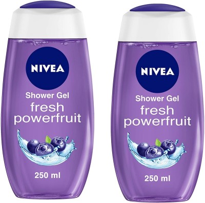 NIVEA Powerfruit Shower Gel 250ML*1Pcs GT(2 x 250 ml)