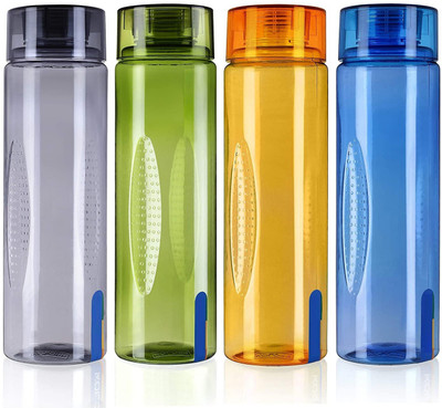 AK HUB 1000 ml Plastic Bottle(Pack of 4, Multicolor)