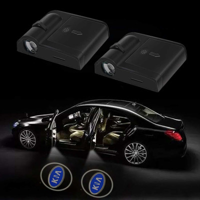 EliteAuto Premium Wireless Logo Shadow Door Light/Ghost Shadow Door Light/Door Laser Welcome Light/courtesy light For All Cars (Universal Fir For all cars) Car Fancy Lights(Blue)