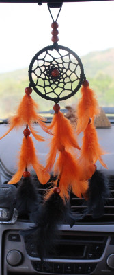 handymandy store ORANGE BALACK Car Hanging Ornament(Pack of 1)