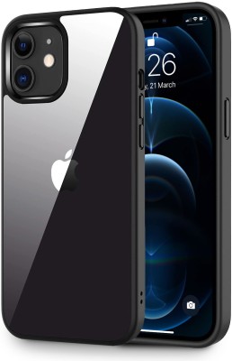 Enflamo Back Cover for Apple iPhone 12, Apple iPhone 12 Pro(Black, Shock Proof, Pack of: 1)