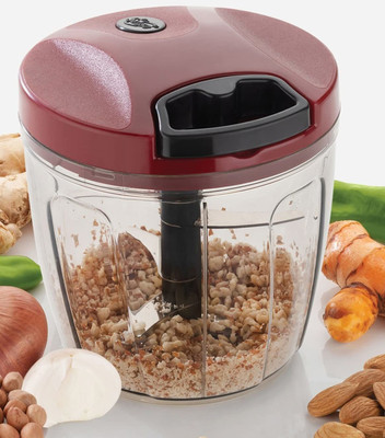 PRAXIS by MAX SENSO 900 ml. Big String Handy Vegetable Chopper and Whisker 2 in 1 Combo Vegetable & Fruit Chopper(1 pcs)