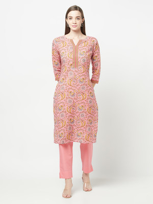 Flamingos Women Kurta Pant Set