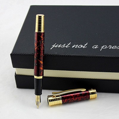 Hayman 24 ct Gold Plated Fountain Pen(As Per Ink Riffil)