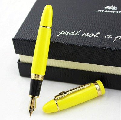 Hayman Gold Plated Jinhao 159 with Golden Trims Fountain Pen(Blue, Black)