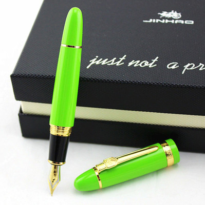 Hayman Gold Plated Jinhao 159 with Golden Trims Fountain Pen(Ink Color - Blue, Black)