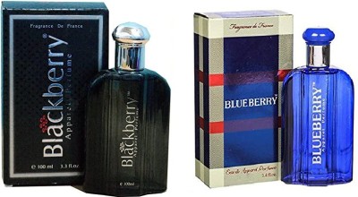 St. Louis BlackBerry and BlueBerry Perfume Pack of 2 Eau de Parfum  -  200 ml(For Men & Women)