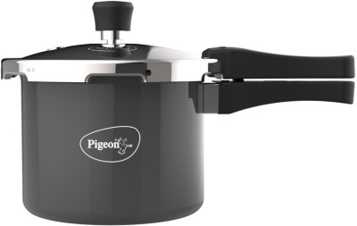 Pigeon by Stovekraft Limited Induction Bottom Hard Anodised Pressure Cooker Outer Lid 3 L Induction Bottom Pressure Cooker(Hard Anodized)
