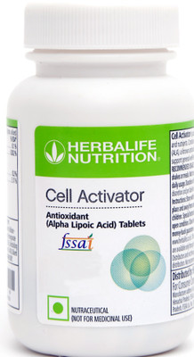 HERBALIFE Cell Activator-Antioxidant (Alpha Lipoic Acid) Tablets. Nutrition Bars Plant-Based Protein(60 No, Aloe Vera)