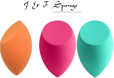 J & F Makeup Sponge Puff / Blender Puff Pack of 3