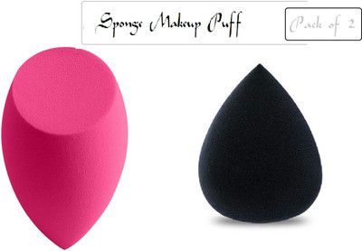 J & F Makeup Beauty Foundation Cream Powder Blender Sponge Set Of 2 )