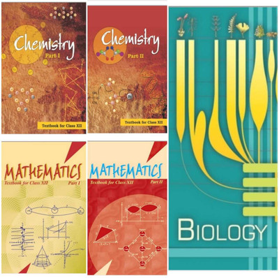 Ncert Science Book 12th Class Set 1.Chemistry Textbook Part 1 And Part 2 2. Mathematics Textbook Part1 And Part 2 3. Biollogy Textbook (HARDCOVER) ENGLISH MEDIUM (Ncert Science 5 COMBO BOOK SET(Paperback, NCERT) Ncert Science Book 12th Class Set 1.Chemistry Textbook Part 1 And Part 2 2. Mathematics Textbook Part1 And Part 2 3. Biollogy Textbook (HARDCOVER) ENGLISH MEDIUM (Ncert Science 5 COMBO BOOK SET(Paperback, NCERT)