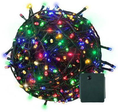 kiyo 2000 LEDs 45.72 m Multicolor Color Changing, Flickering Bulb Rice Lights(Pack of 1)