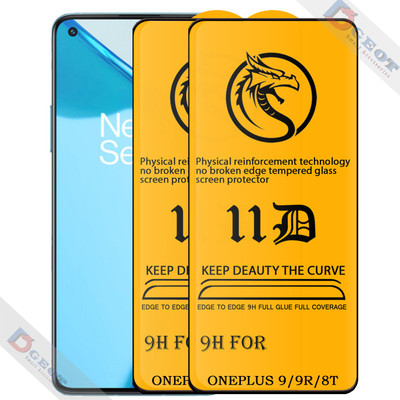 HQ Protection Edge To Edge Tempered Glass for Oneplus 8T |With Easy Installation Kit|Impact Absorb|Full Adhesive Glass|(Pack of 1)