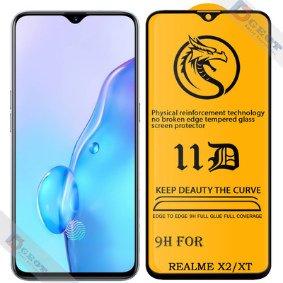 HQ Protection Edge To Edge Tempered Glass for Realme XT |With Easy Installation Kit|Impact Absorb|Full Adhesive Glass|(Pack of 1)