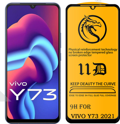 XRENGTH Edge To Edge Tempered Glass for -Vivo Y73(Pack of 1)