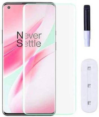kentop Edge To Edge Tempered Glass for OnePlus 8(Pack of 1)