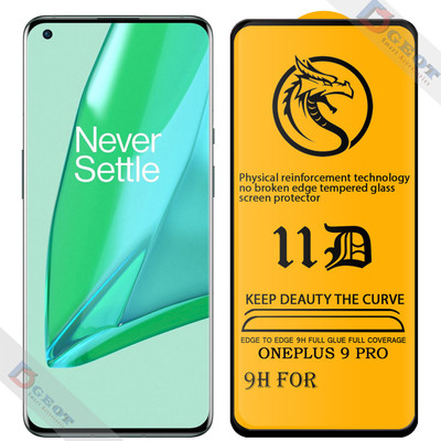 HQ Protection Edge To Edge Tempered Glass for Oneplus 9 5G |With Easy Installation Kit|Impact Absorb|Full Adhesive Glass|(Pack of 1)