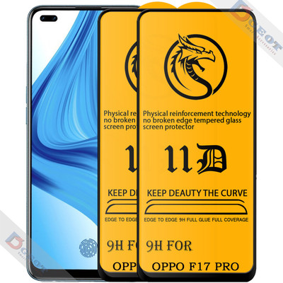 HQ Protection Edge To Edge Tempered Glass for Oppo F11 Pro |With Easy Installation Kit|Impact Absorb|Full Adhesive Glass|(Pack of 1)