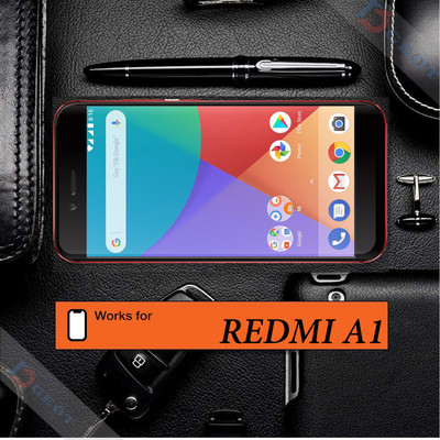 XRENGTH Edge To Edge Tempered Glass for -Mi A1 |With Easy Installation Kit|Impact Absorb|Full Adhesive Glass|(Pack of 1)