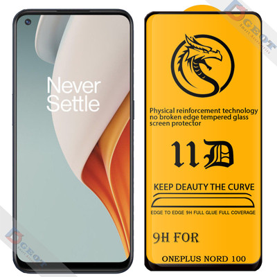 HQ Protection Edge To Edge Tempered Glass for Oneplus N100 |With Easy Installation Kit|Impact Absorb|Full Adhesive Glass|(Pack of 1)