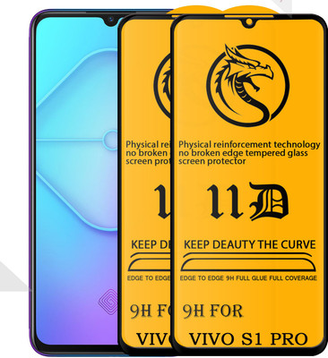 HQ Protection Edge To Edge Tempered Glass for Vivo S1 Pro |With Easy Installation Kit|Impact Absorb|Full Adhesive Glass|(Pack of 1)