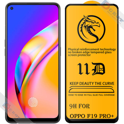XRENGTH Edge To Edge Tempered Glass for -Oppo F19 Pro Plus 5G |With Easy Installation Kit|Impact Absorb|Full Adhesive Glass|(Pack of 1)
