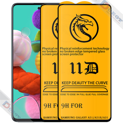 HQ Protection Edge To Edge Tempered Glass for Samsung Galaxy A32(Pack of 2)