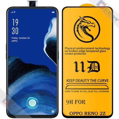 XRENGTH Edge To Edge Tempered Glass for -Oppo Reno 2Z |With Easy Installation Kit|Impact Absorb|Full Adhesive Glass|(Pack of 1)