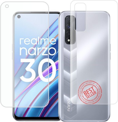 TRUSTin.ONLINE Front and Back Screen Guard for Realme Narzo 30, Narzo 30(Pack of 2)