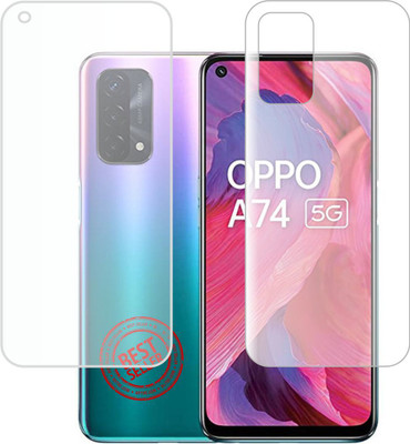 TRUSTin.ONLINE Front and Back Screen Guard for OPPO A74 5G, A74 5G(Pack of 2)