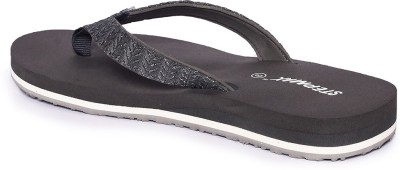 STEPMAX Women Flip Flops(Grey , 7)