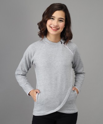 METRONAUT Full Sleeve Solid Women Sweatshirt