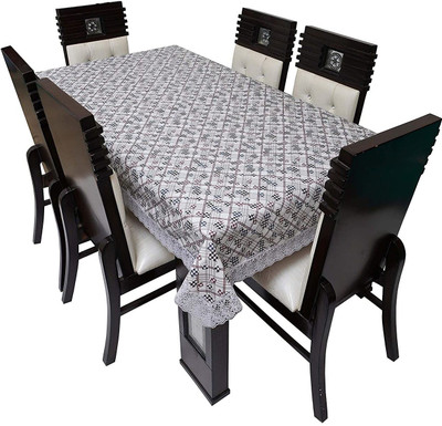 Casanest Printed, Checkered 8 Seater Table Cover(Multicolor, PVC)
