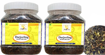 Keegan Tea Pure Darjeeling Long Leaf Authentic Darjeeling Black Tea 200gm Jar Combo Pack Of 2 (400gm) Black Tea Mason Jar(2 x 200 g)