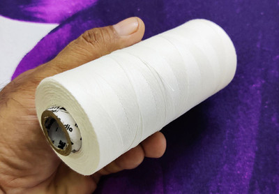 Dhinchak whilte Thread(900 m Pack of1)